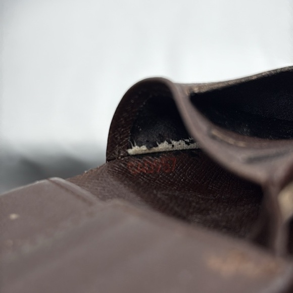 Louis Vuitton Ebene Damier Bi-Fold Marco Wallet Brown | Men’s | Pre-Owned | - Picture 8 of 9